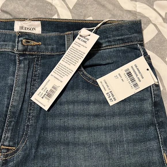 Hudson Jeans - Noa Mid Rise Straight Crop Jeans - Sz 27 - Picture 4 of 6